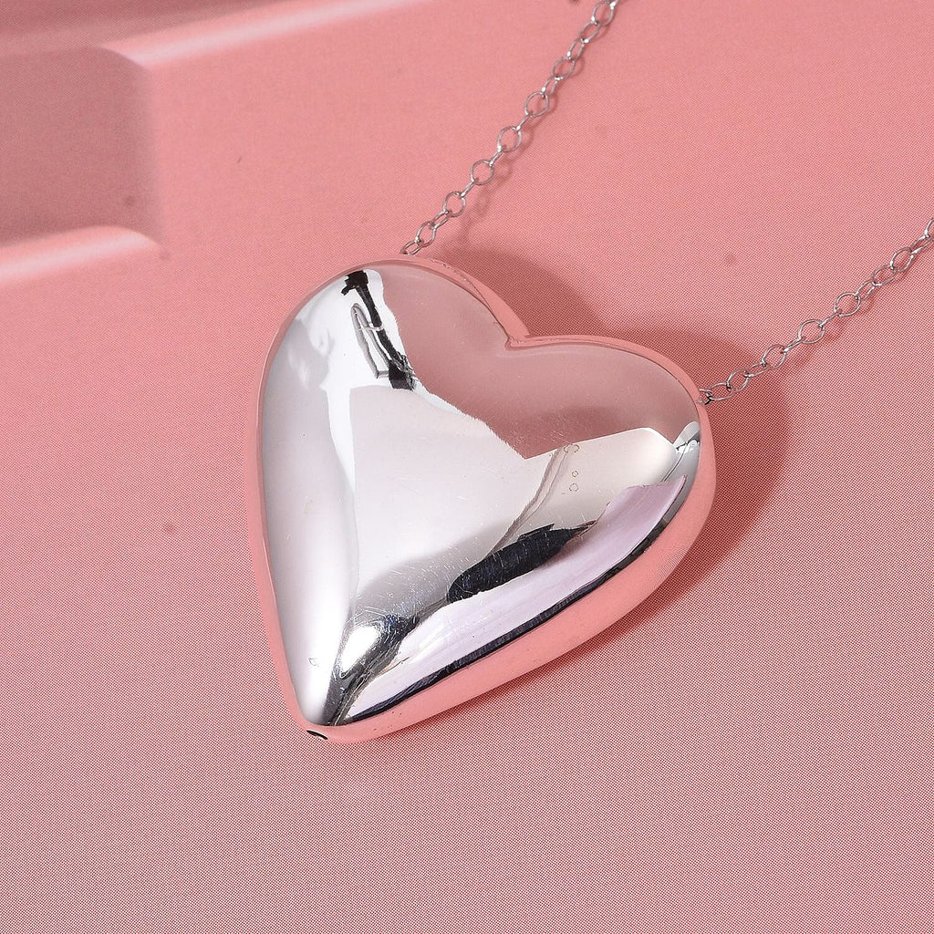 Thai Sterling Silver Heart Pendant
