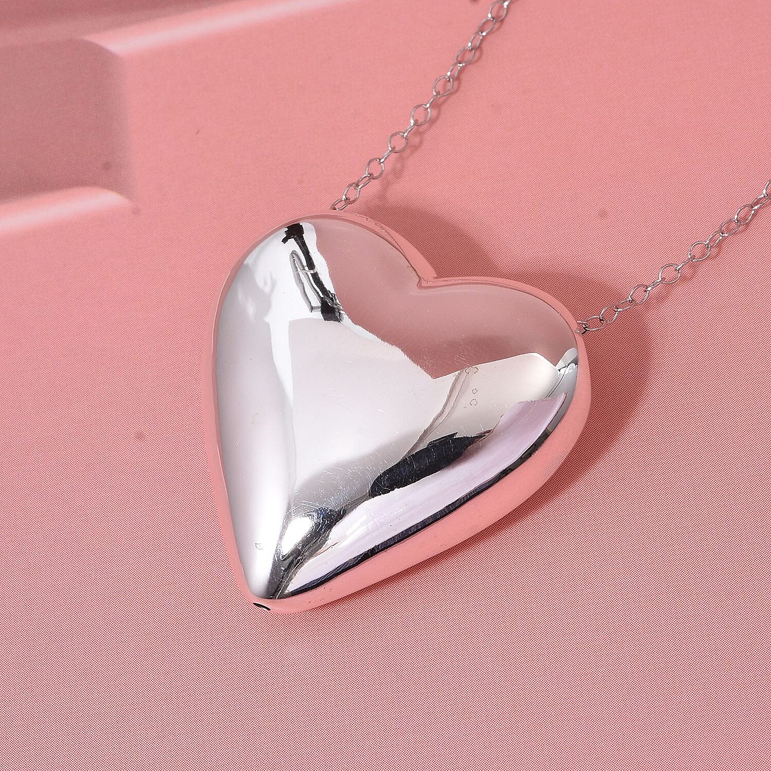 Designer Inspired Thai Sterling Silver Heart Pendant 8248585 2