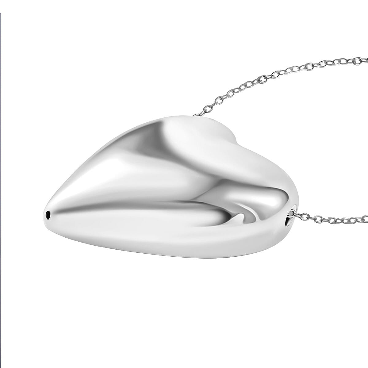 Designer Inspired Thai Sterling Silver Heart Pendant 8248585 3