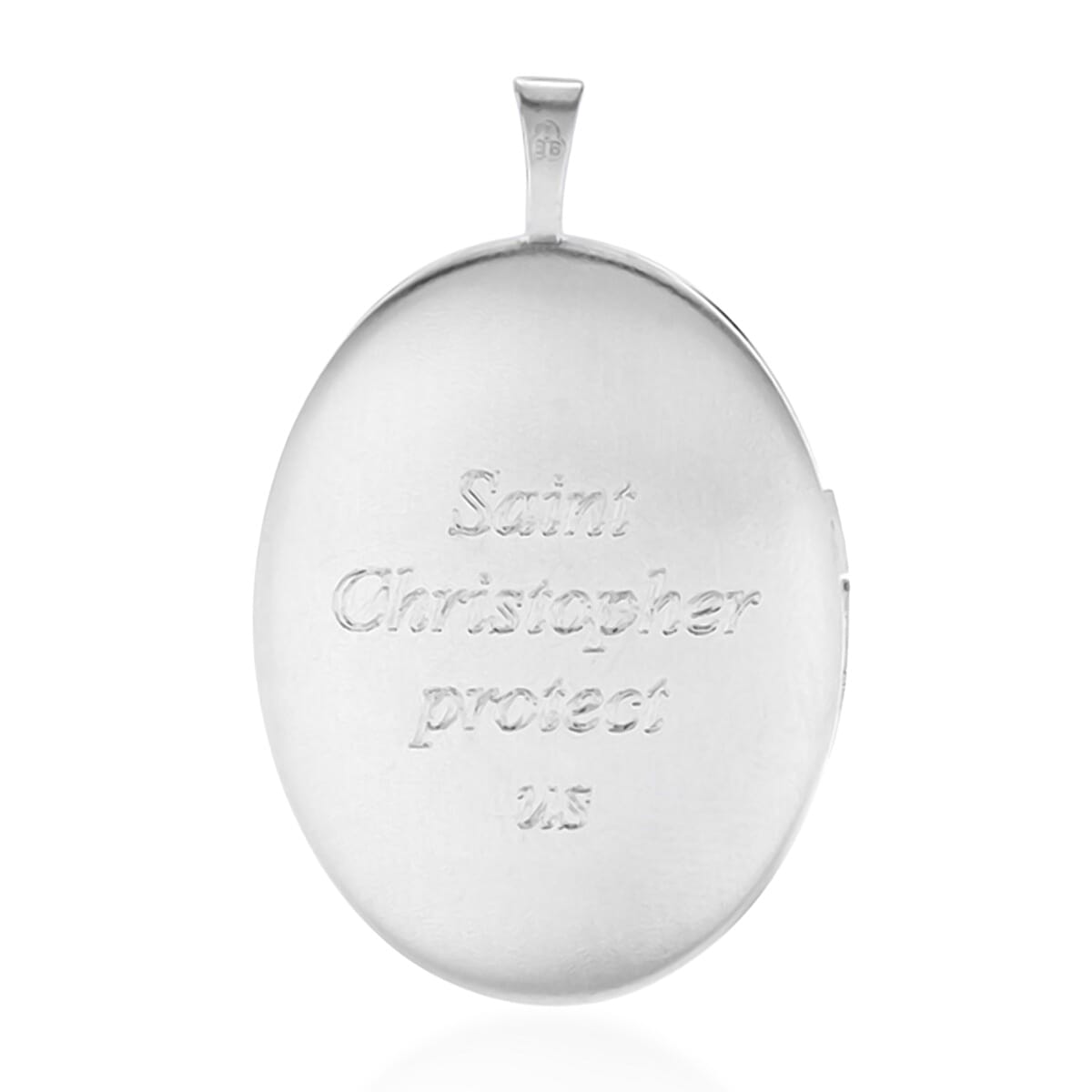 Sterling Silver Oval St. Christopher Pendant 8376251 2