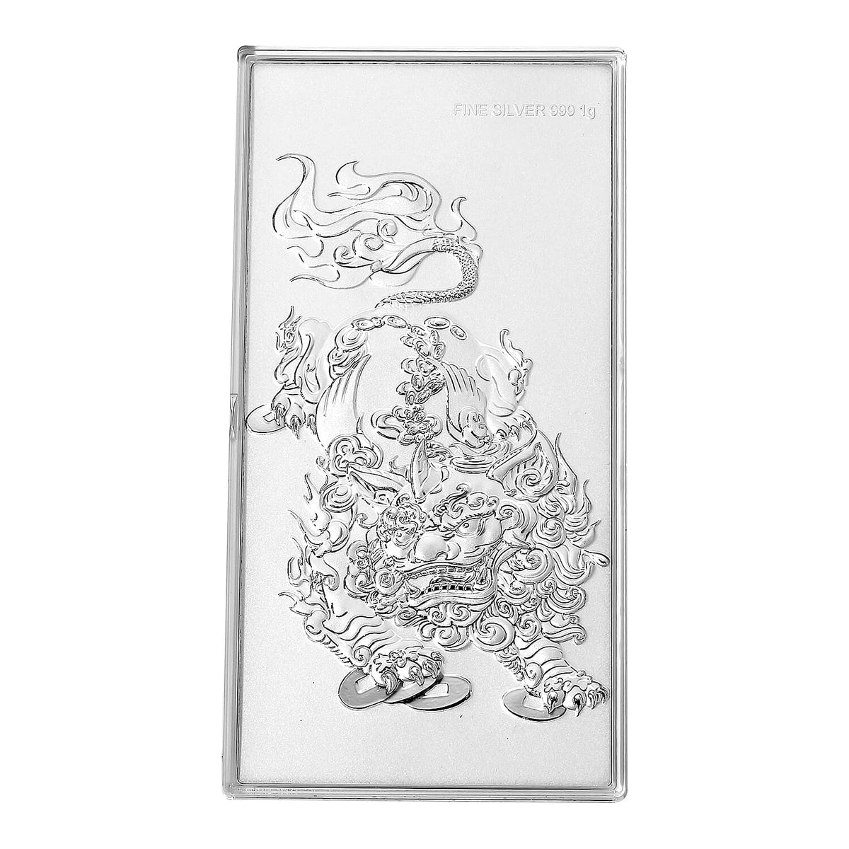 White Silver (99.9% Purity) Embossed Pixiu Collectable V32512295 0