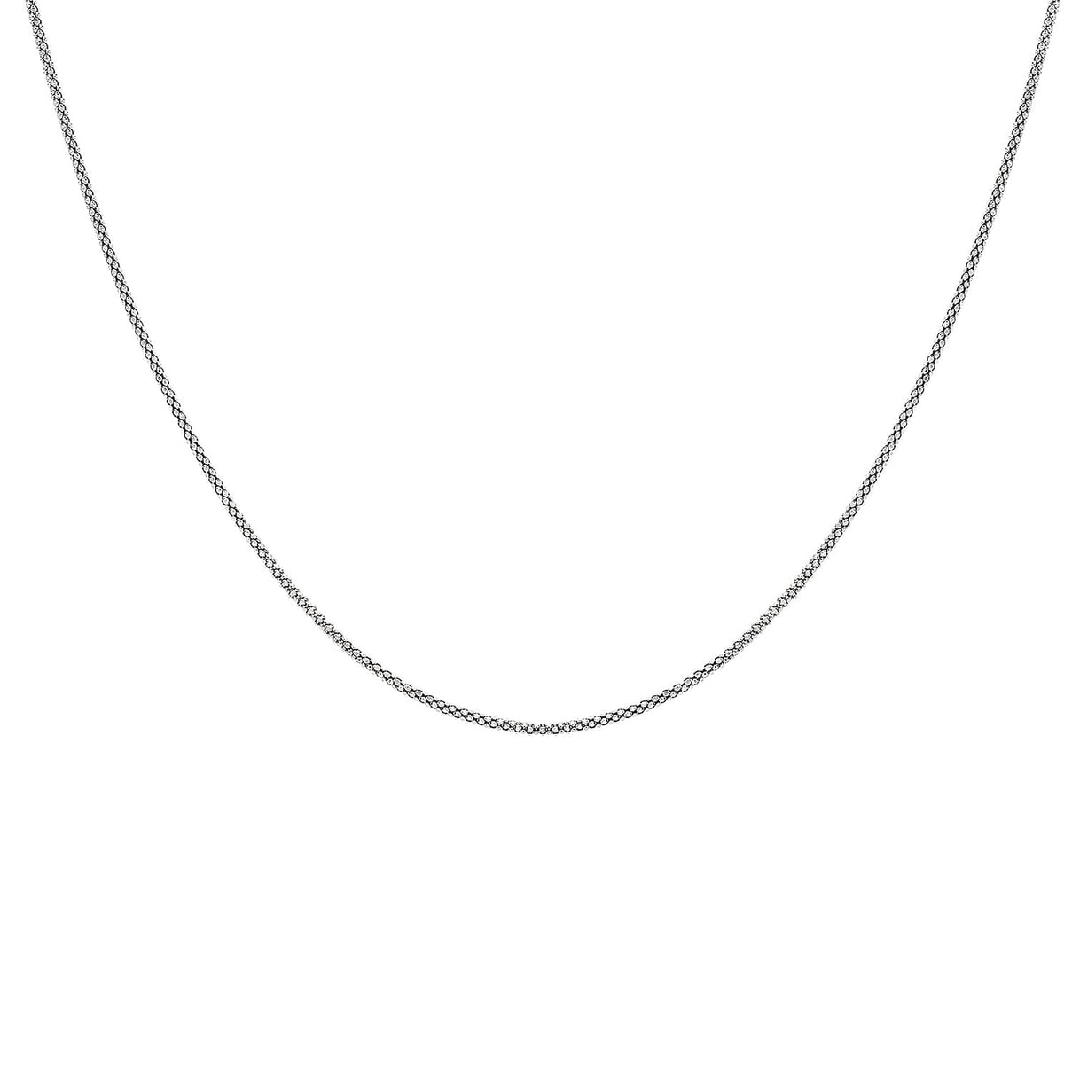 Sterling Silver Popcorn Chain 18 Inch 7618668 3