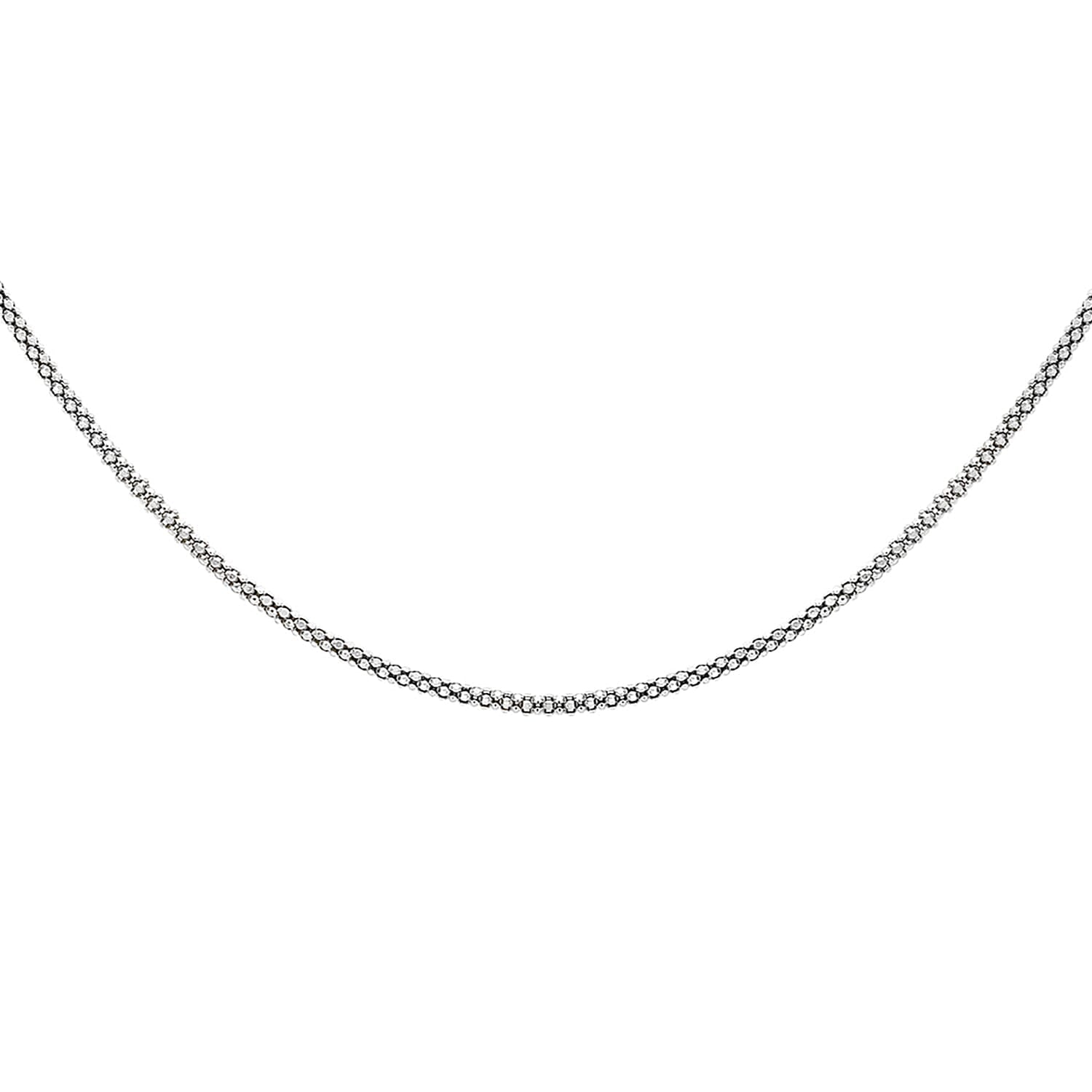 Sterling Silver Popcorn Chain 18 Inch 7618668 6