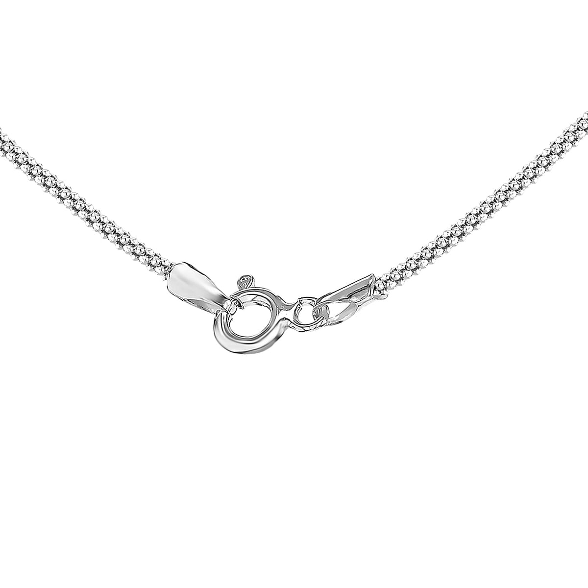 Sterling Silver Popcorn Chain 18 Inch 7618782 7