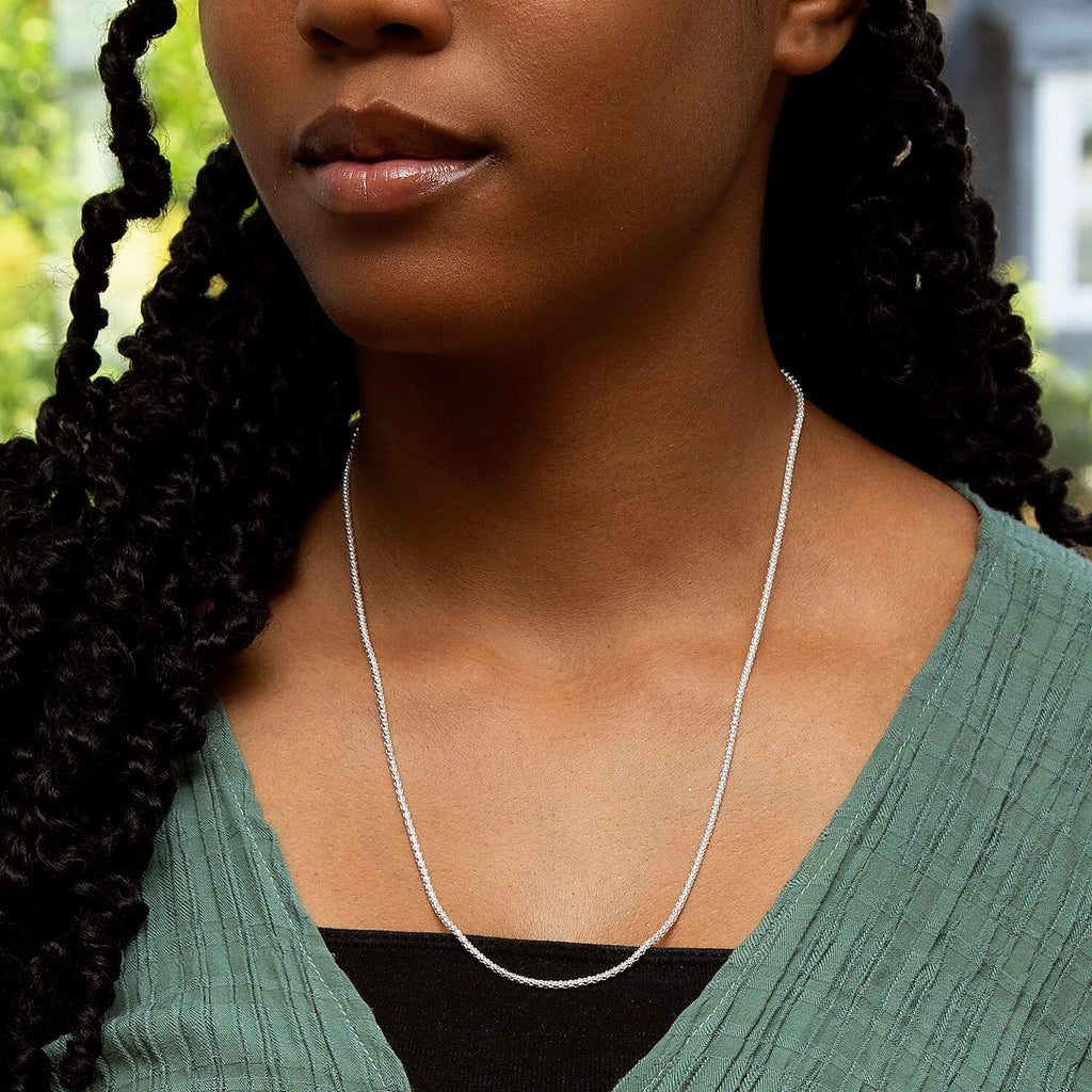 Sterling Silver Chain (Size - 22)