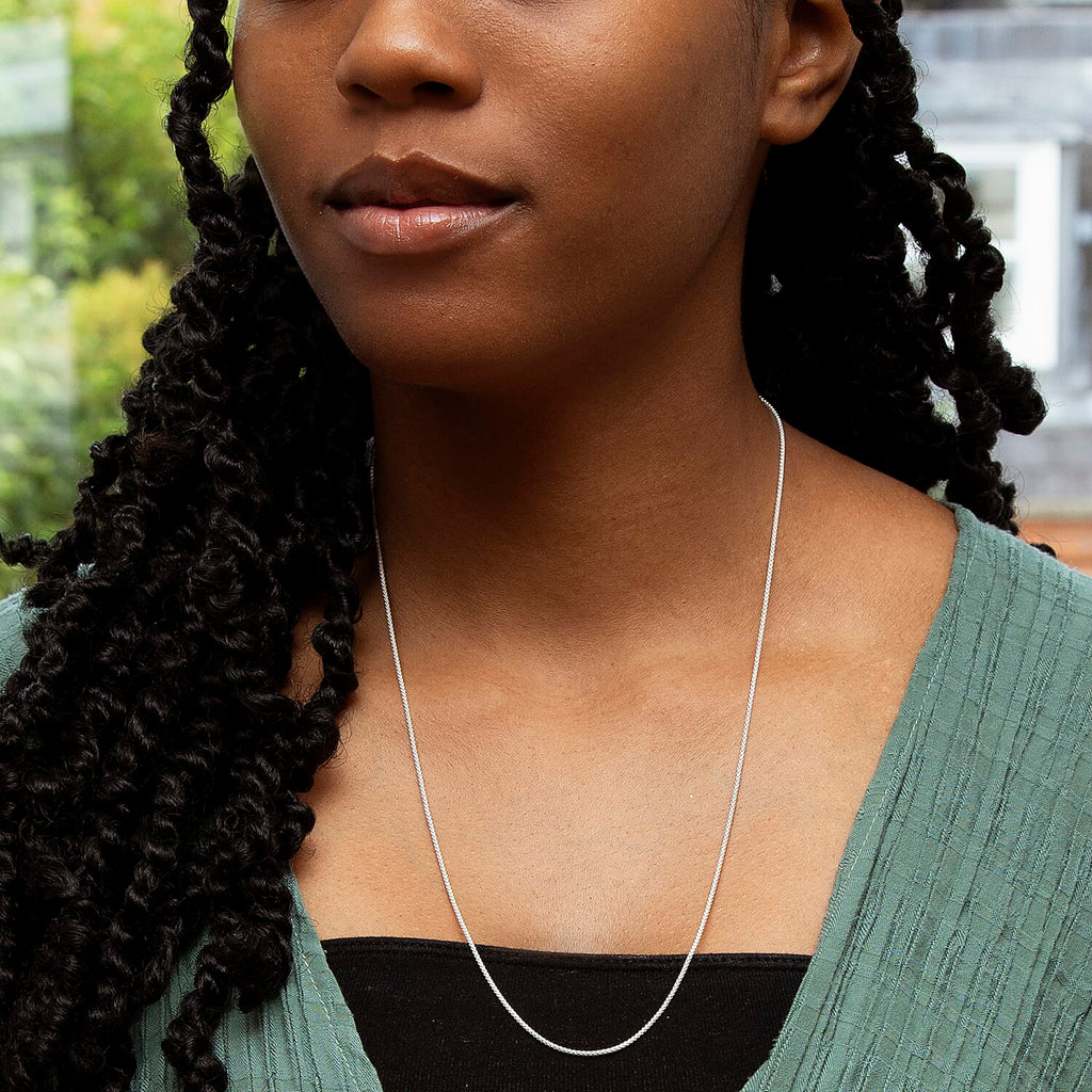 Sterling Silver Chain (Size - 24)