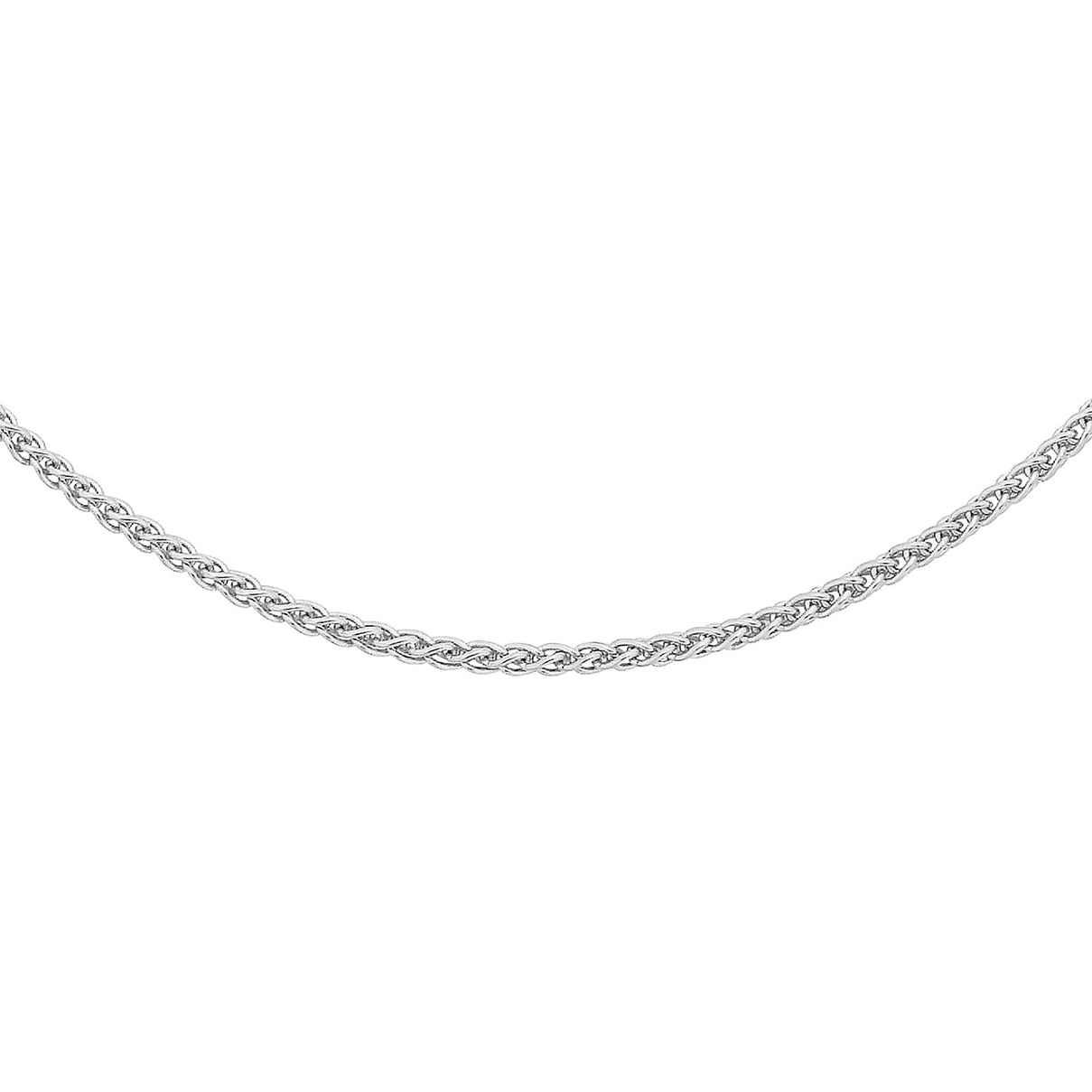 Sterling Silver Rhodium Plated 1.3mm Spiga Chain 16 Inch 7619004 5