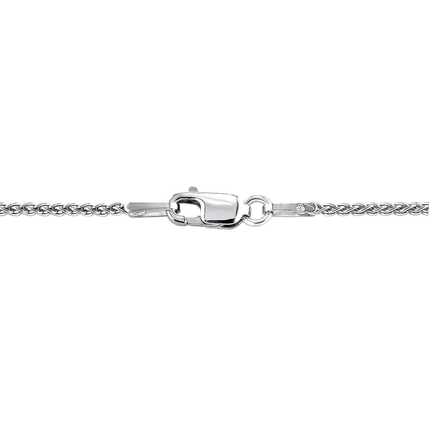 Sterling Silver Rhodium Plated 1.3mm Spiga Chain 16 Inch 7619004 6