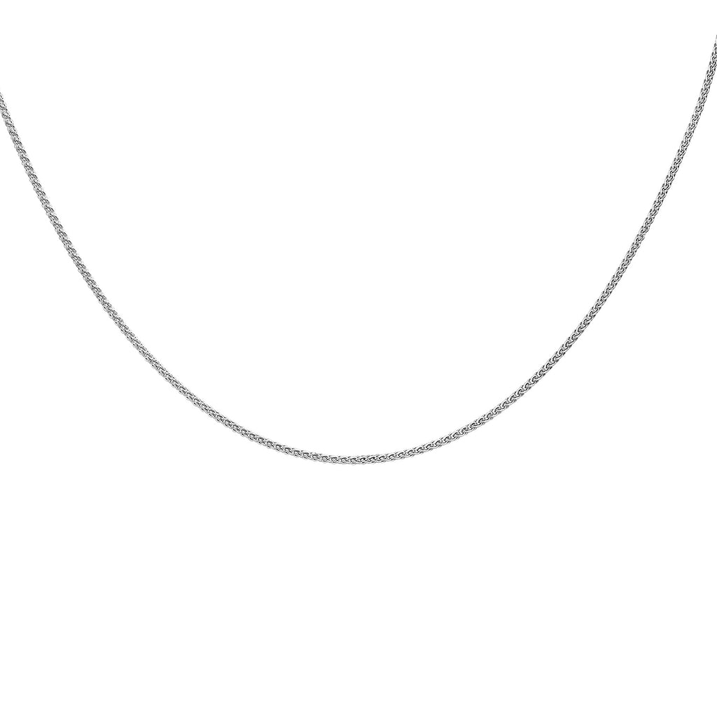 Rhodium Overlay Sterling Silver Chain (Size - 20)