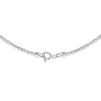 Rhodium Overlay Sterling Silver Chain (Size - 20),  Silver Wt. 6.1 Gms