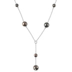 Rhodium Overlay Sterling Silver NecklaceE (Size - 18),  Silver Wt. 13.1 Gms