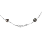 Rhodium Overlay Sterling Silver NecklaceE (Size - 18),  Silver Wt. 13.1 Gms
