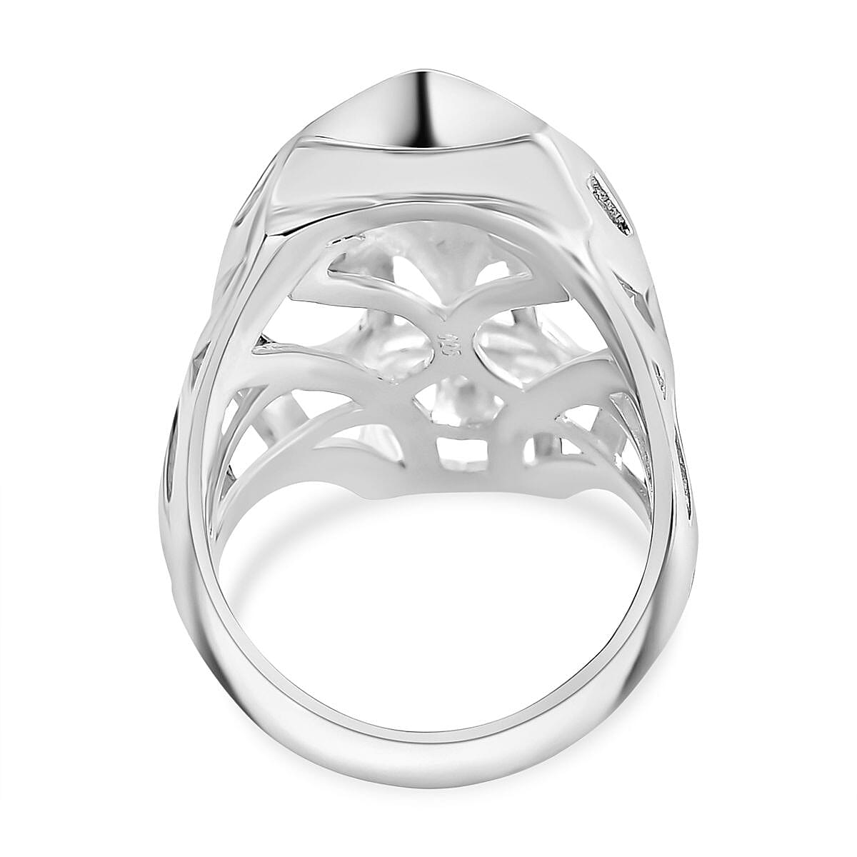 Royal Bali Collection - Dragon with Blue Sapphire Ring in Sterling Silver 8056131 4