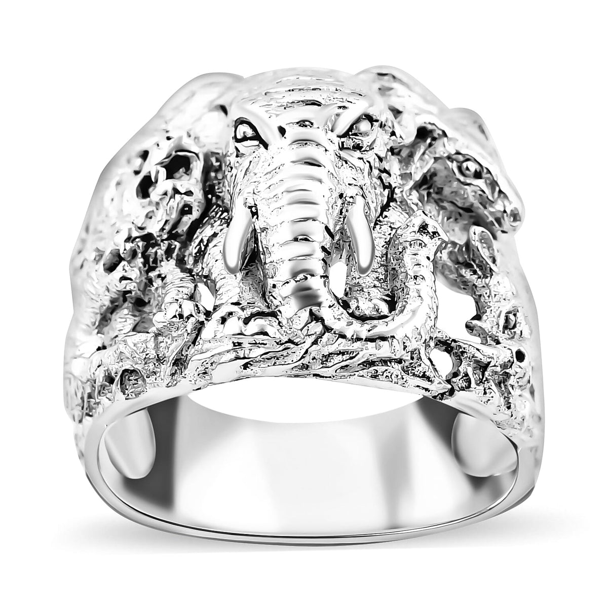 Royal Bali Collection - Gajah Cave Temple Ring in Sterling Silver Wt. 10.00 Gms 7750583 0