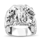 Royal Bali Collection - Gajah Cave Temple Ring in Sterling Silver Wt. 10.00 Gms