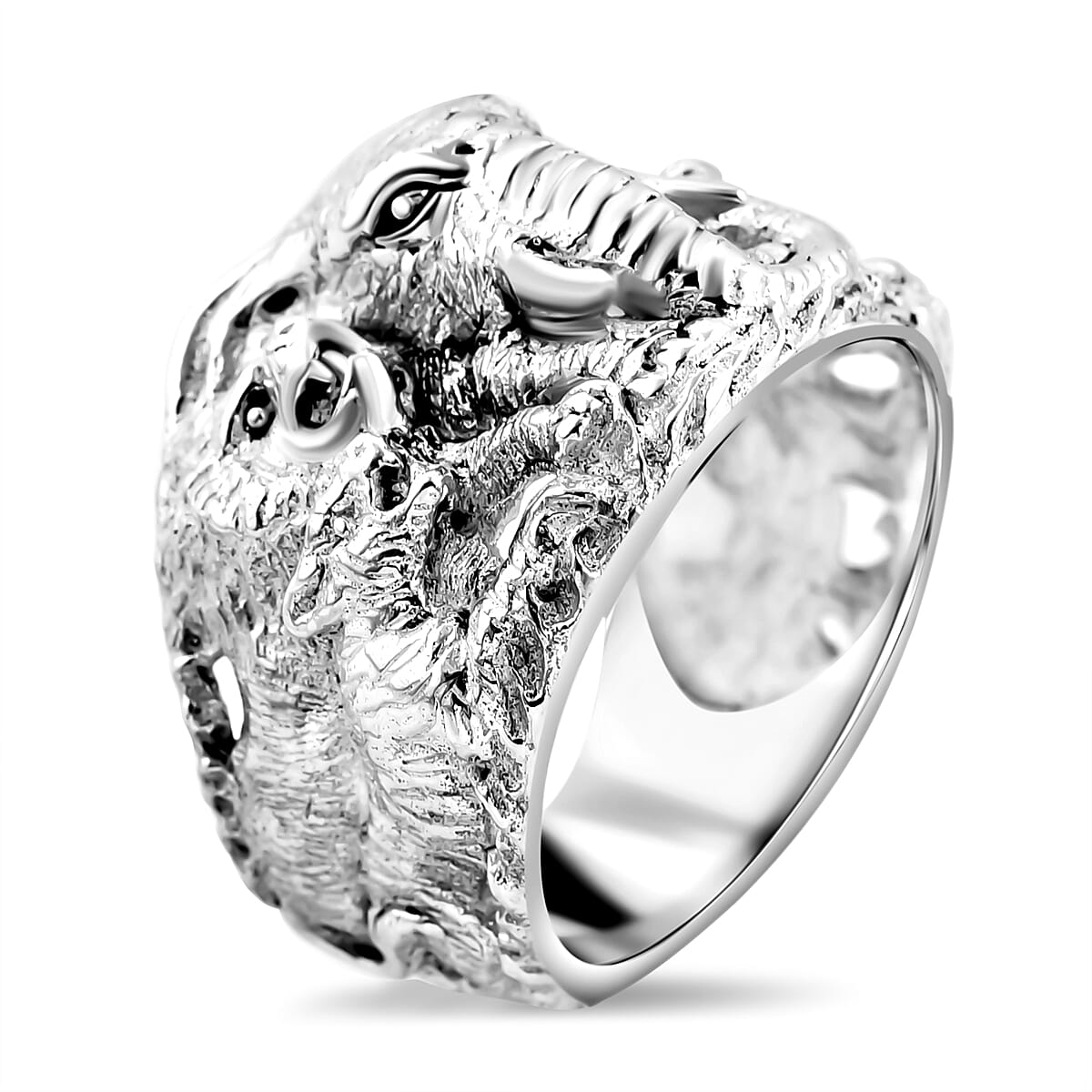 Royal Bali Collection - Gajah Cave Temple Ring in Sterling Silver Wt. 10.00 Gms 7750583 3