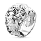 Royal Bali Collection - Gajah Cave Temple Ring in Sterling Silver Wt. 10.00 Gms