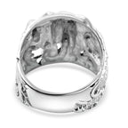 Royal Bali Collection - Gajah Cave Temple Ring in Sterling Silver Wt. 10.00 Gms