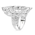 Royal Bali Collection - Sterling Silver Goddess Ring, Silver Wt. 13.30 Gms.