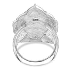 Royal Bali Collection - Sterling Silver Goddess Ring, Silver Wt. 13.30 Gms.