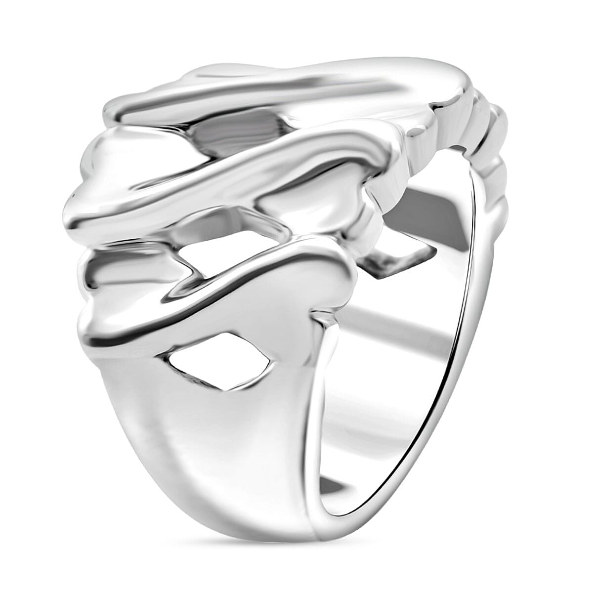 Designer Inspired Designer Inspired Thai Sterling Silver Band Ring 8248464 3