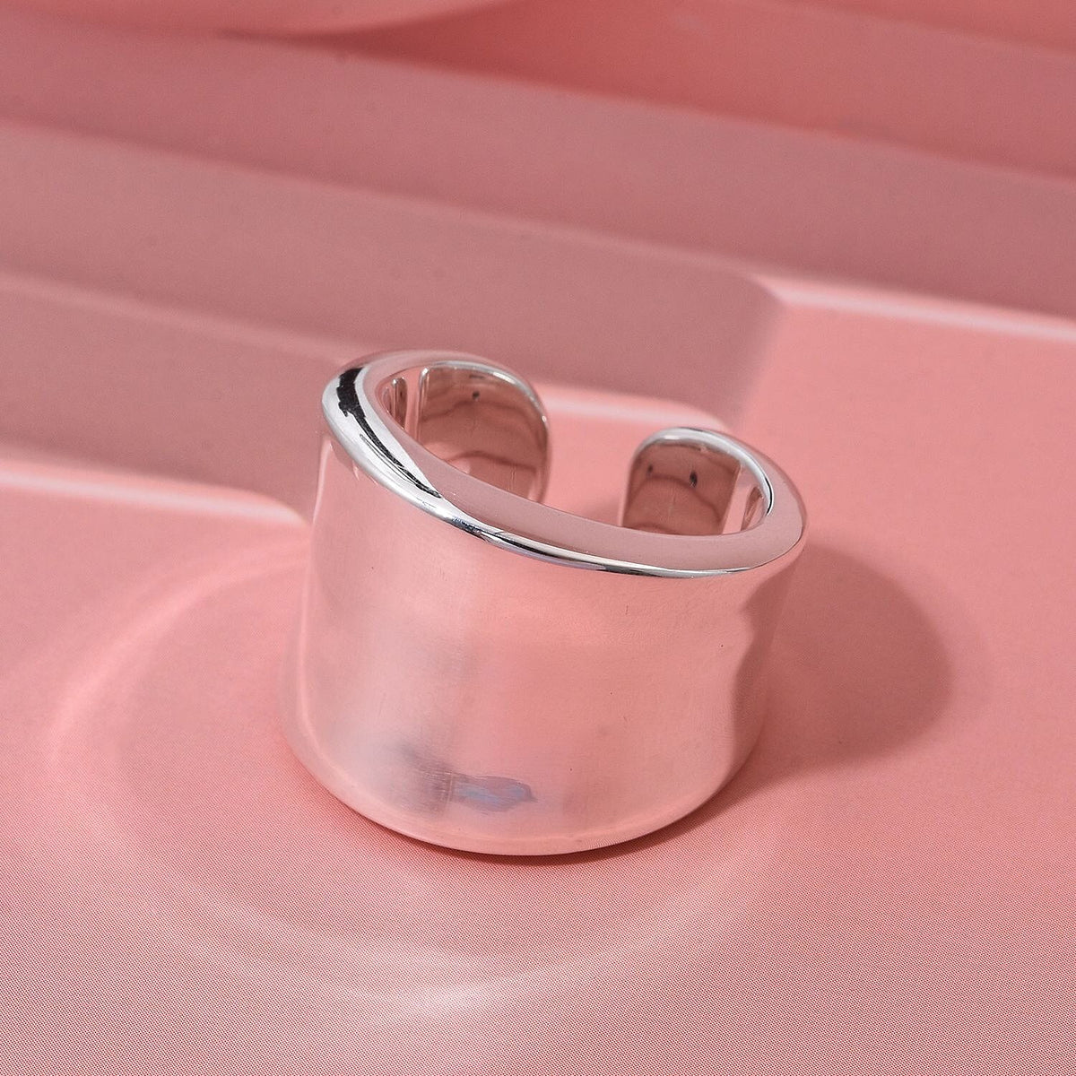 Designer Inspired Thai Sterling Silver Wide Cuff Ring 8248440 1
