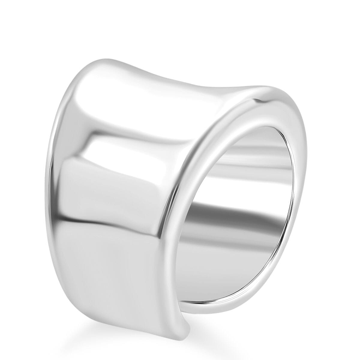 Designer Inspired Thai Sterling Silver Wide Cuff Ring 8248440 3