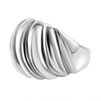 JCK Vegas Closeout - Sterling Silver Cable Edge Saddle Ring, Silver Wt. 5.06 Gms