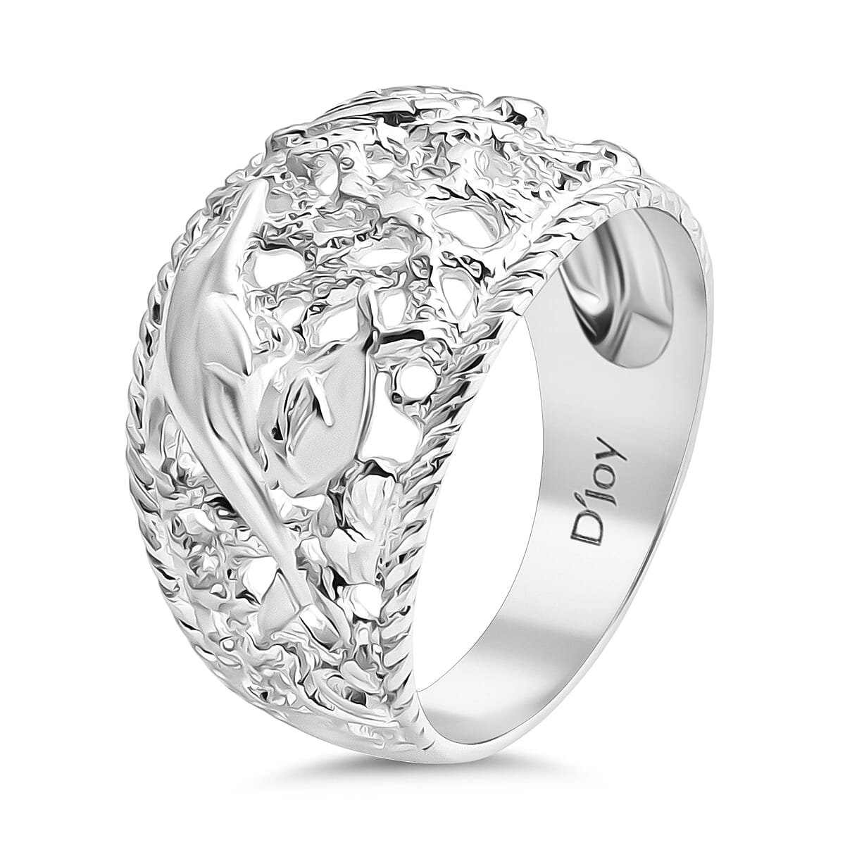 D'joy Royal Bali Collection Sterling Silver Sealife Ring 8237155 3