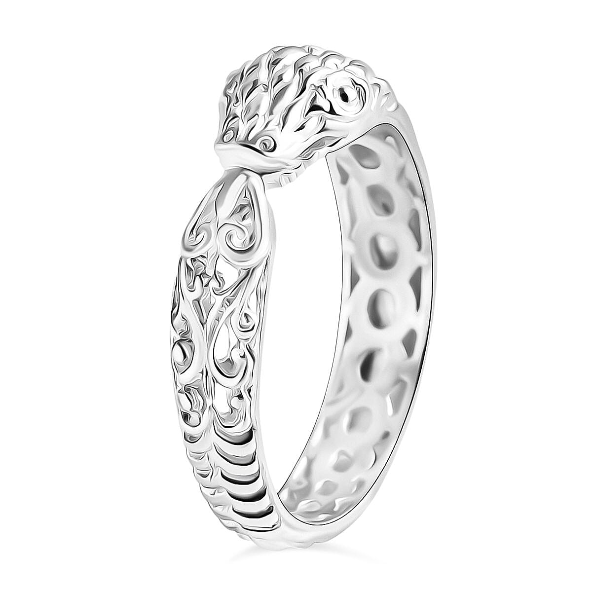D'joy Royal Bali Collection Sterling Silver Snake Ring 8188439 3