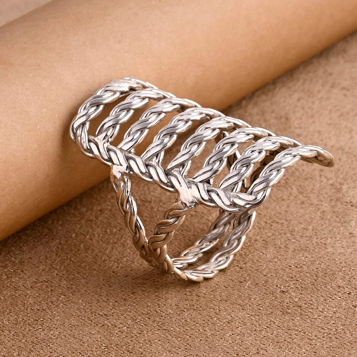 Royal Bali- Sterling Silver Twisted Rope Ring 7834470 2