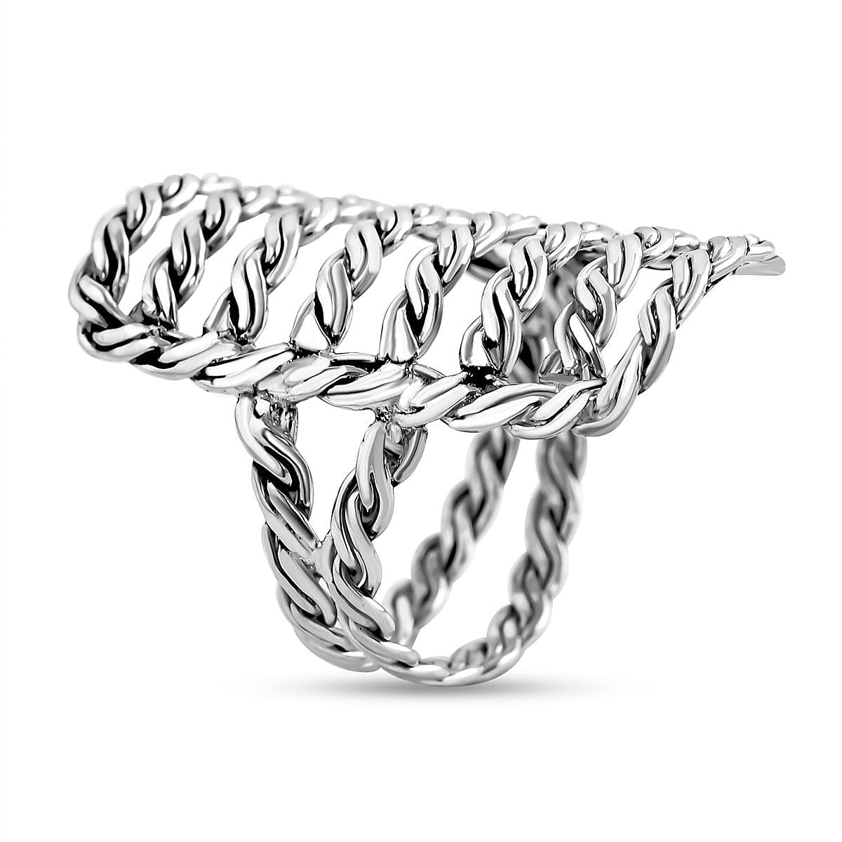 Royal Bali- Sterling Silver Twisted Rope Ring 7834470 4