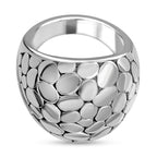Sterling Silver Pebble Ring
