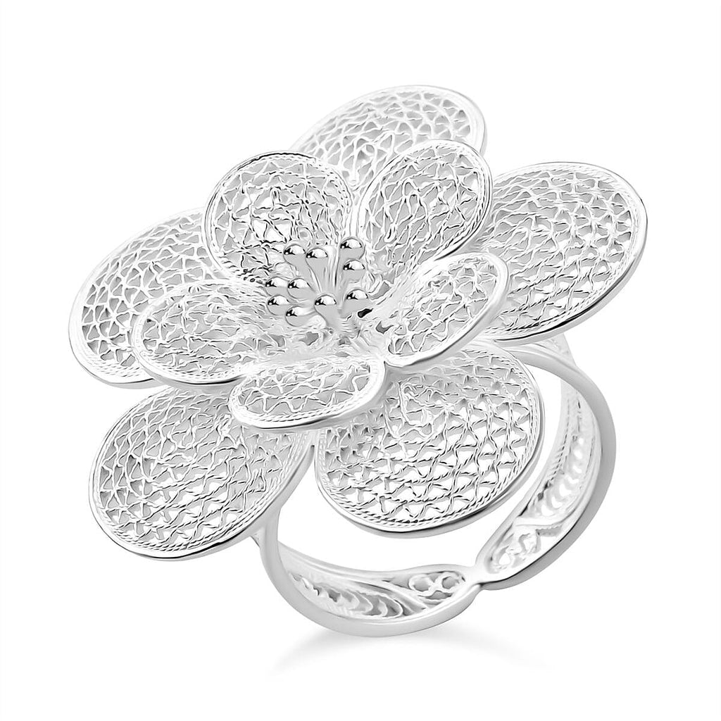 Sterling Silver Ring, Silver Wt. 8.12 Gms