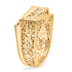 Treasure Of Siam -Sterling Silver Ring in Yellow Gold Plating, Silver Wt. 6.00 Gms.