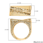 Treasure Of Siam -Sterling Silver Ring in Yellow Gold Plating, Silver Wt. 6.00 Gms.