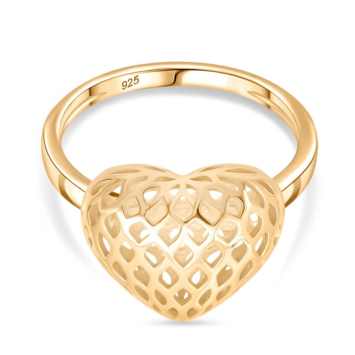Treasure of Siam - Sterling Silver Ring in Yellow Gold Plating 8239752 0