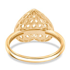 Sterling Silver Ring in Yellow Gold Plating