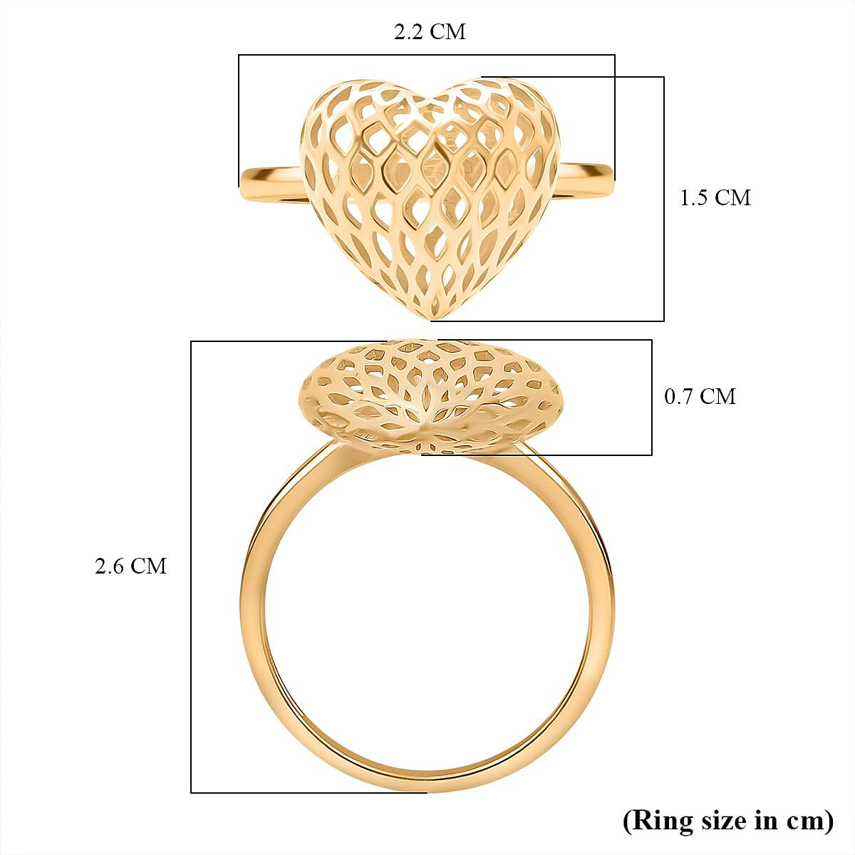 Treasure of Siam - Sterling Silver Ring in Yellow Gold Plating 8239752 5