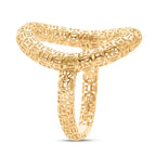 Sterling Silver Ring in Yellow Gold Plating