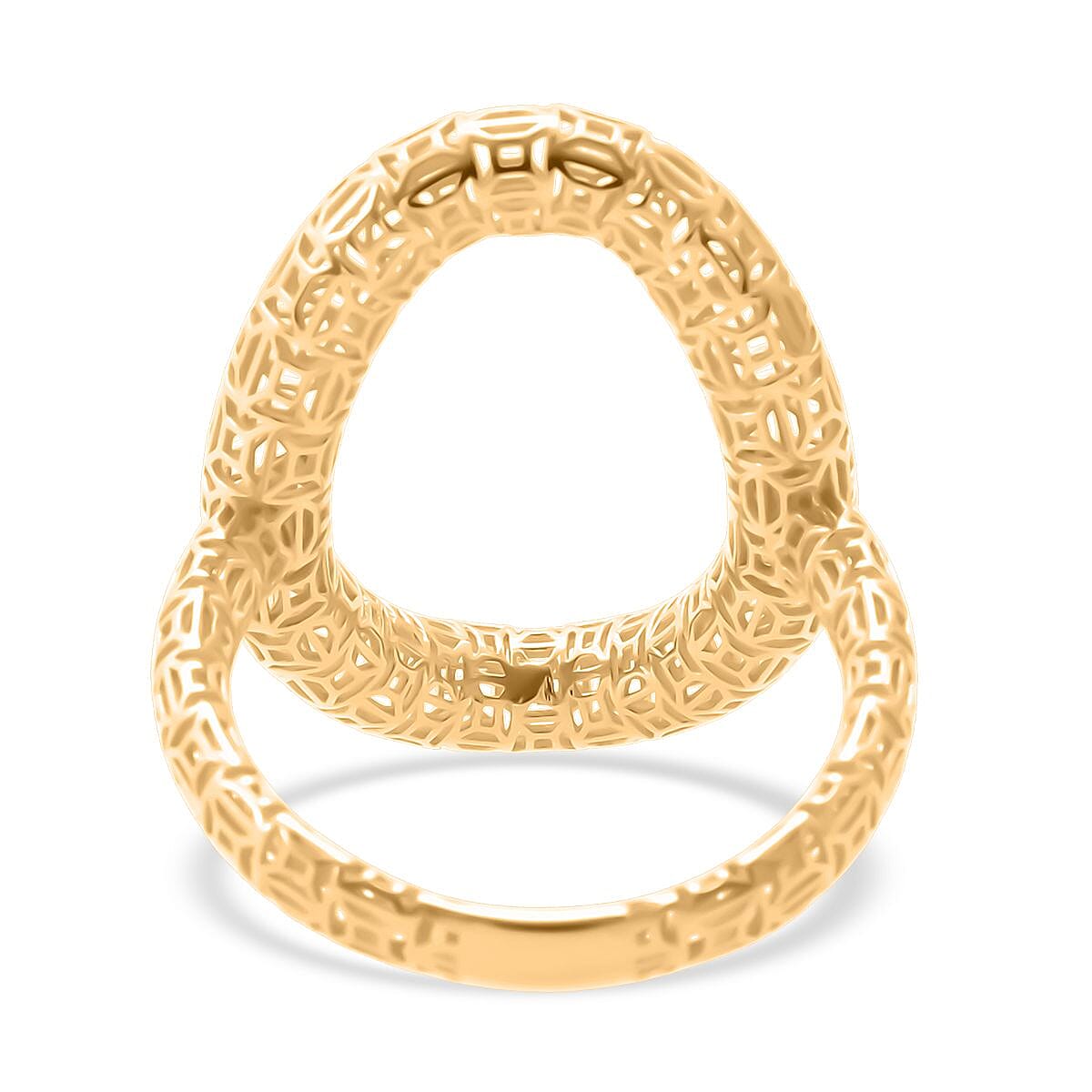 Treasure of Siam - Sterling Silver Ring in Yellow Gold Plating 8239758 4