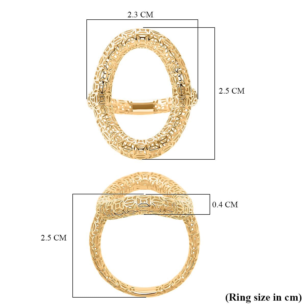 Treasure of Siam - Sterling Silver Ring in Yellow Gold Plating 8239758 5