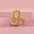Sterling Silver Ring in Yellow Gold Plating