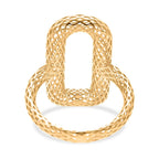 Sterling Silver Ring in Yellow Gold Plating
