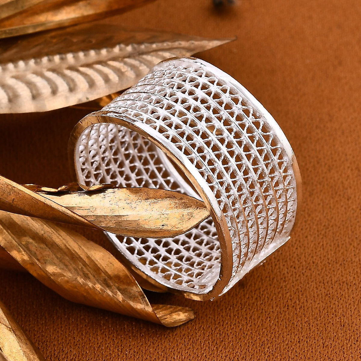 Sterling Silver Mesh Ring 7728428 1