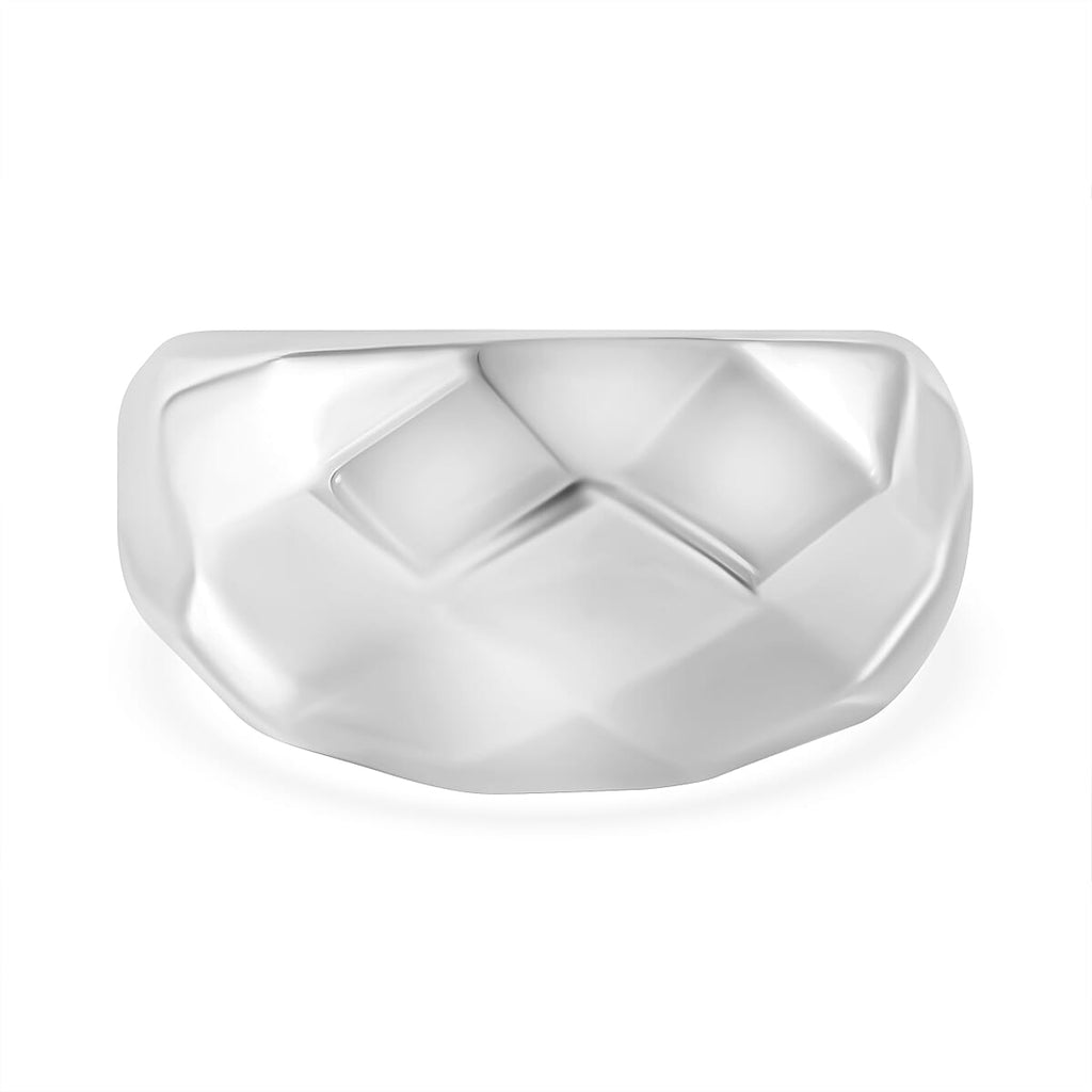 JCK Vegas Closeout - Sterling Silver Diamond Cut Band Ring