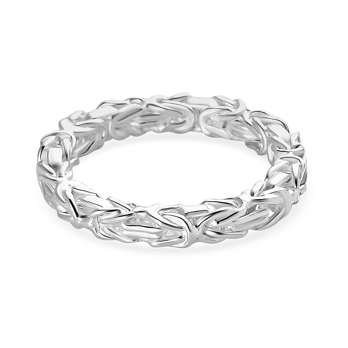 Byzantine Link Ring in Sterling Silver V32729317 4