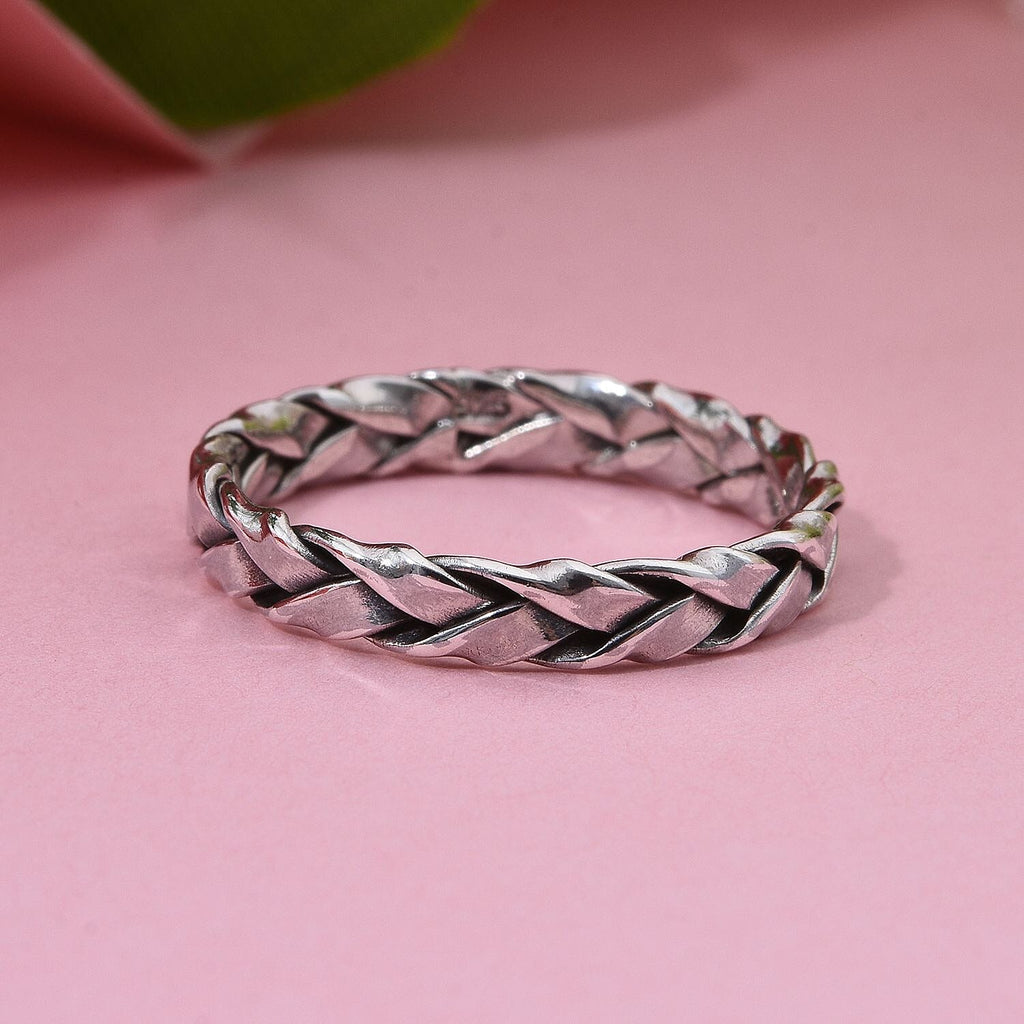 Designer Closeout - Sterling Silver Braided Ring