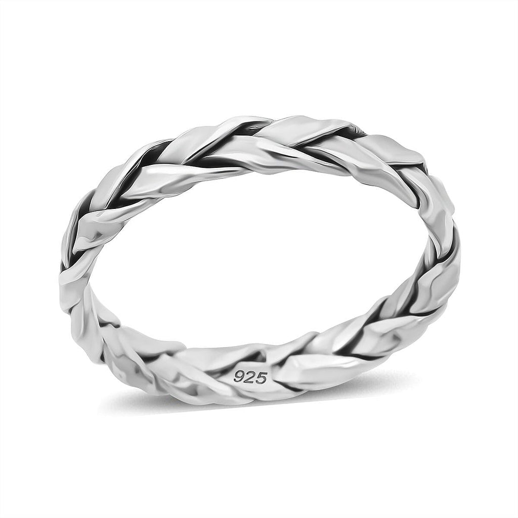 Designer Closeout - Sterling Silver Braided Ring