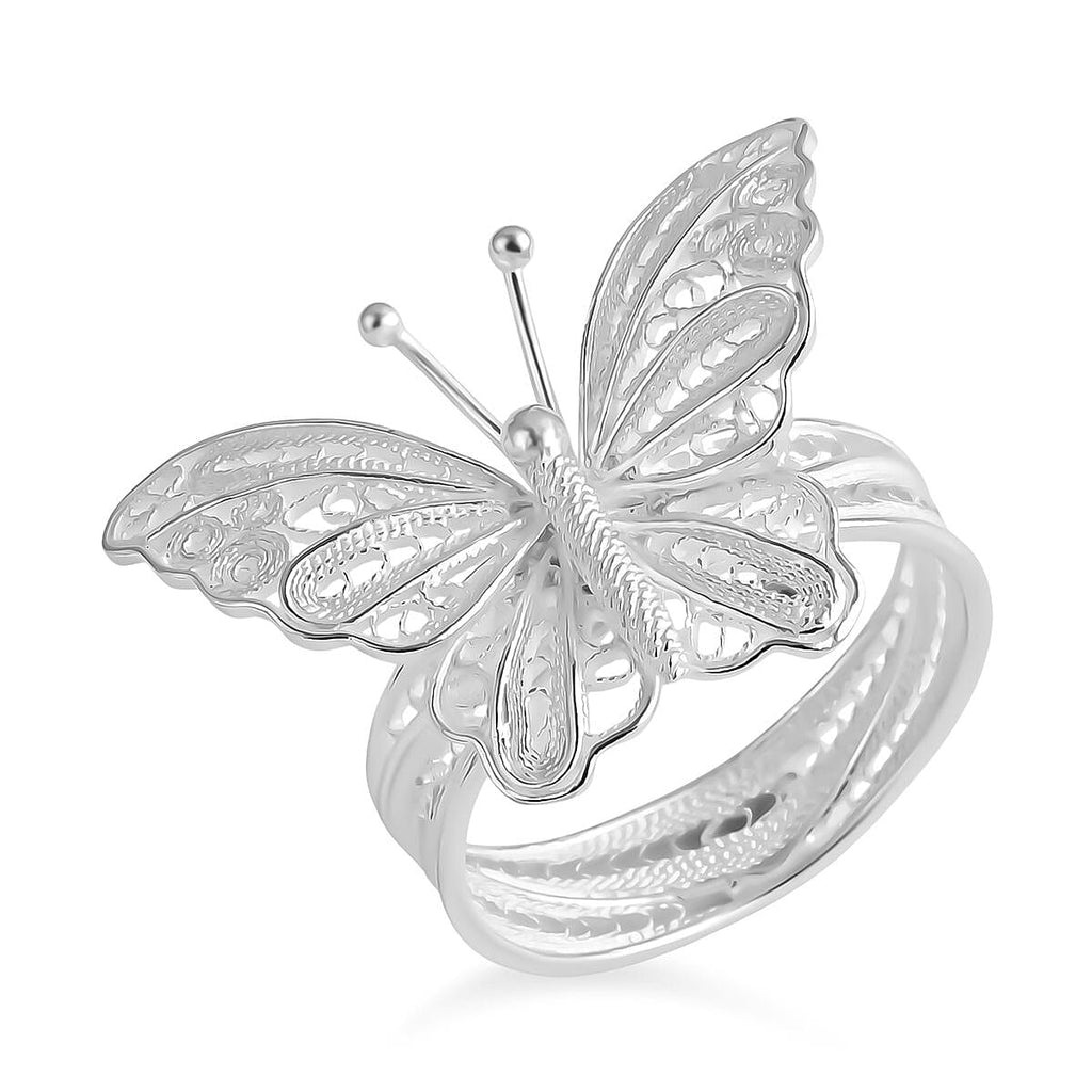 Bali Legacy Sterling Silver Butterfly Ring